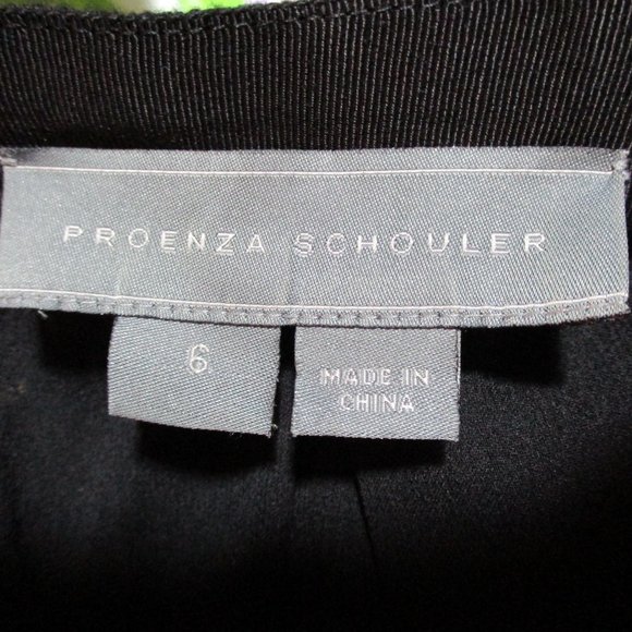 PROENZA SCHOULER Gold Sequin Pleated Mini Skirt Black 6 Glam Party Runway - Picture 3 of 5